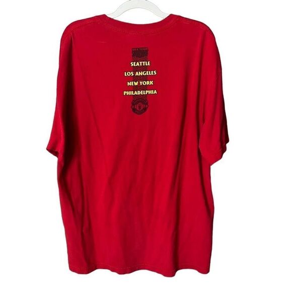 VTG 2003 Nike Center Swoosh Manchester United USA Tour T Shirt Large - Picture 4 of 5